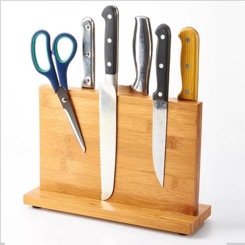 Magnetic Bamboo Knife Holder