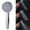 Handheld Shower Head Chrome Set Universal 3 Modes Multi-function