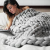 Handmade Chunky Knitted Blanket