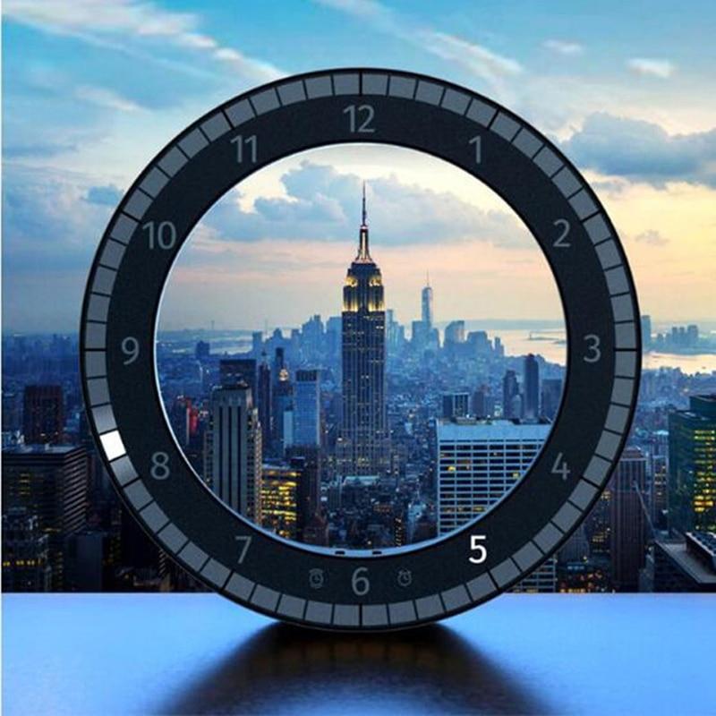 Circular Photoreceptive Digital Wall Clock